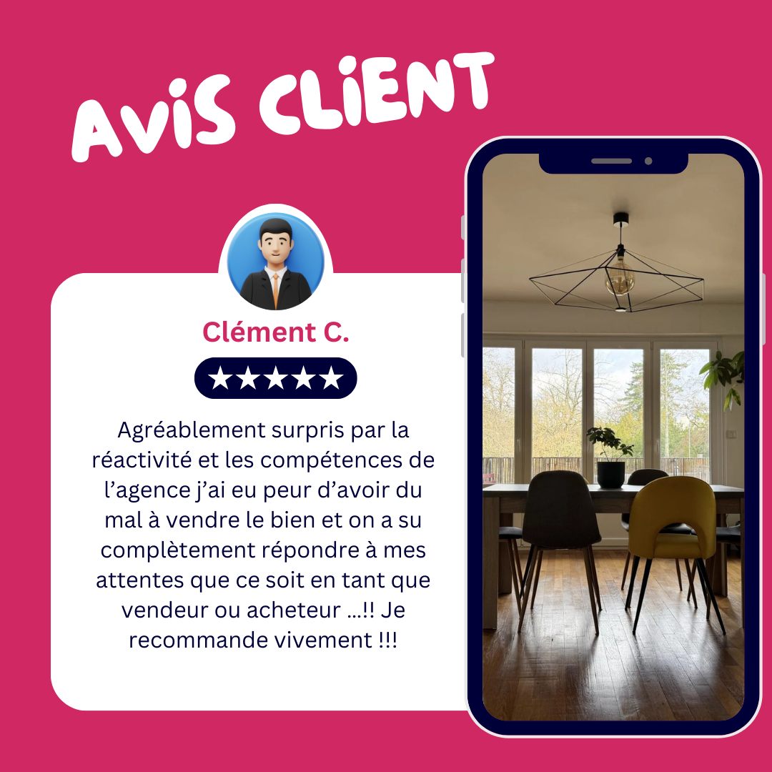| Votre avis compte pour nous | 🙏

Ce sont nos clients qui parlent de nous, et ils en parlent très bien ! Et si le prochain c’était vous ? 🥰

#recommandation #avis #satisfactionclient #immobilierlemans #experience