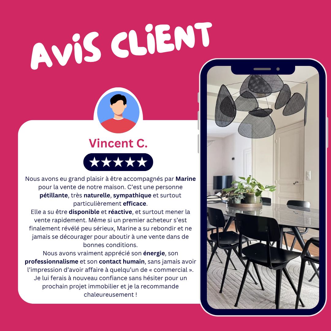 | Le genre de retour pour lequel on se lève le matin 🤗 | 

Quel plaisir d'accompagner des clients aussi sympathiques dans leur projet de vie, malgré les embuches qu'il peut y avoir ! 

Merci pour cet avis et cette recommandation 🤩 

#avisclient #venteimmobiliere #recommandation #immobilierlemans